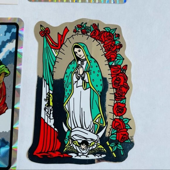 Assorted Religious Strickers Noahs Ark Mary Jesus Heart Angels Art Crafts - Picture 6 of 7